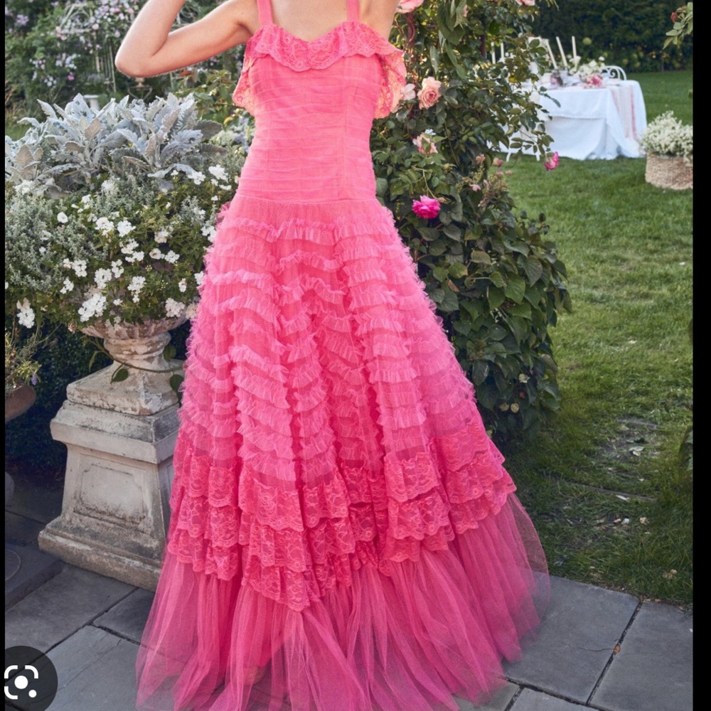 LOVESHACKFANCY Gown Pink size 4